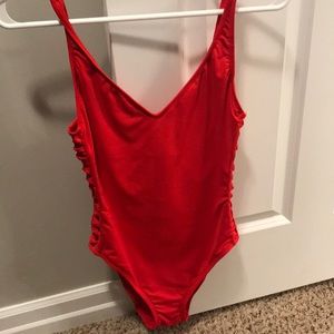 Red BLUE rod Beattie swimsuit